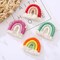 Colorful Rainbow Tassel Garland Decoration - Pom Pom Felt Ball String Banner